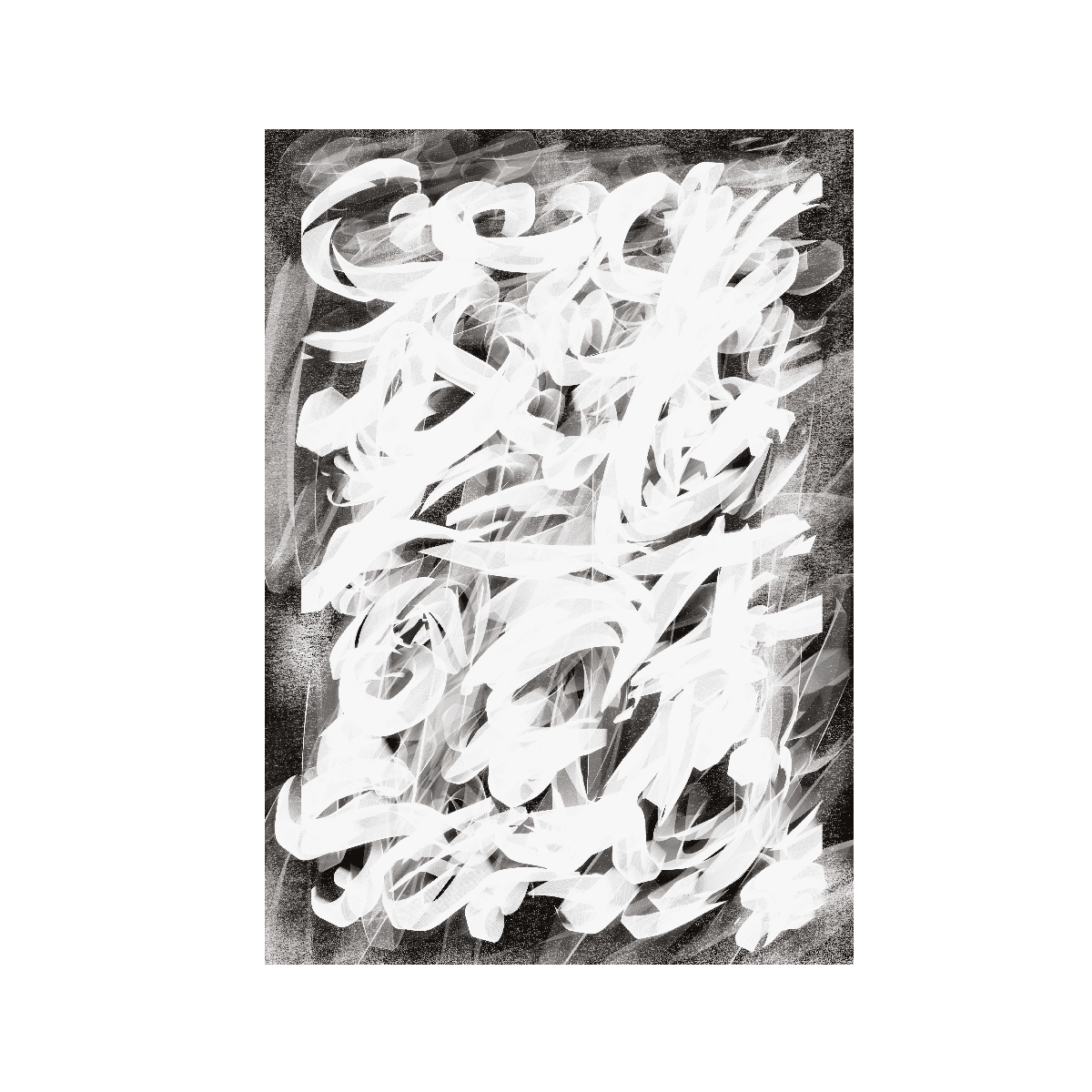 White Mess Yağlı Boya Dokulu TabloYağlı Boya Dokulu Soyut TablolarTablolife