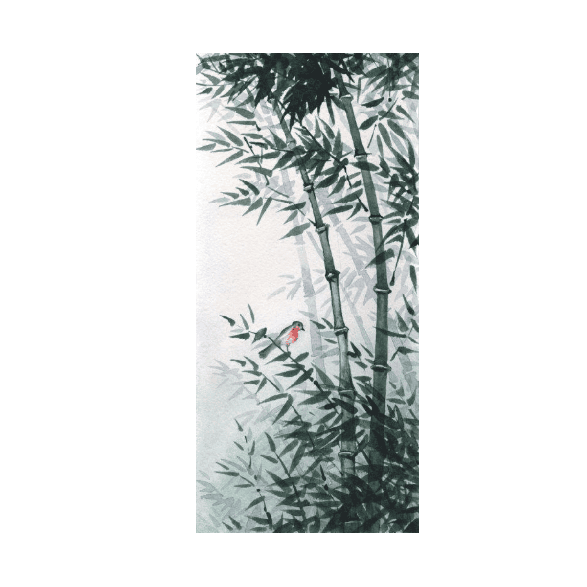 Yalnız Kuş Yağlı Boya Dokulu TabloYağlı Boya Dokulu Hayvan TablolarıTablolife