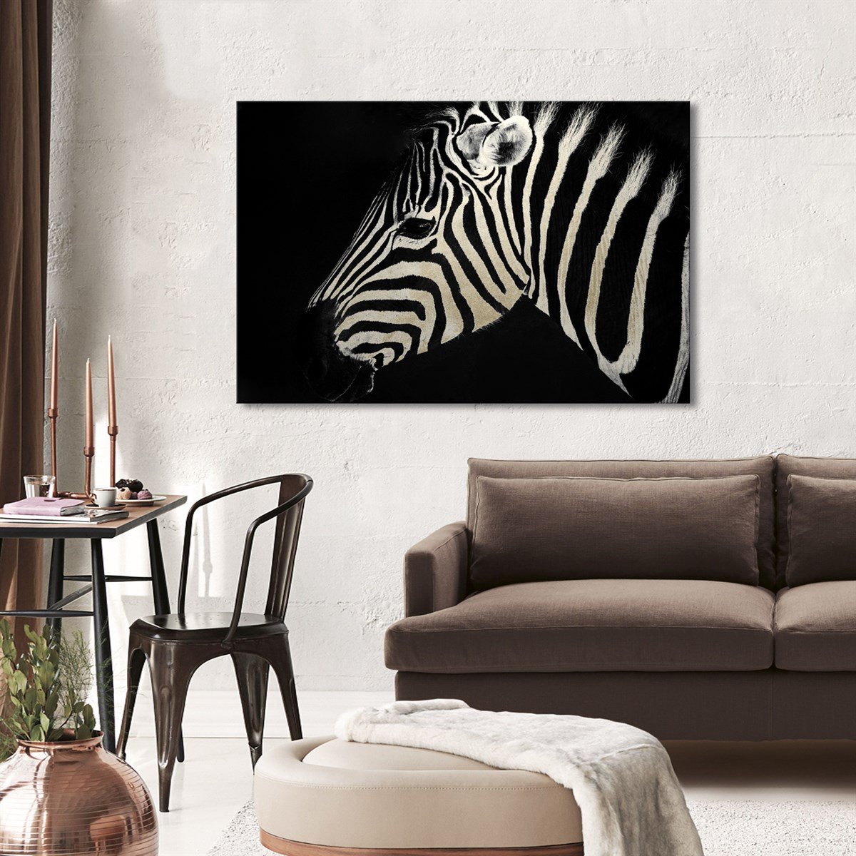 Zebra Serisi 4 - Büyük Boy Kanvas TabloBüyük Boy Kanvas TablolarTablolife.com