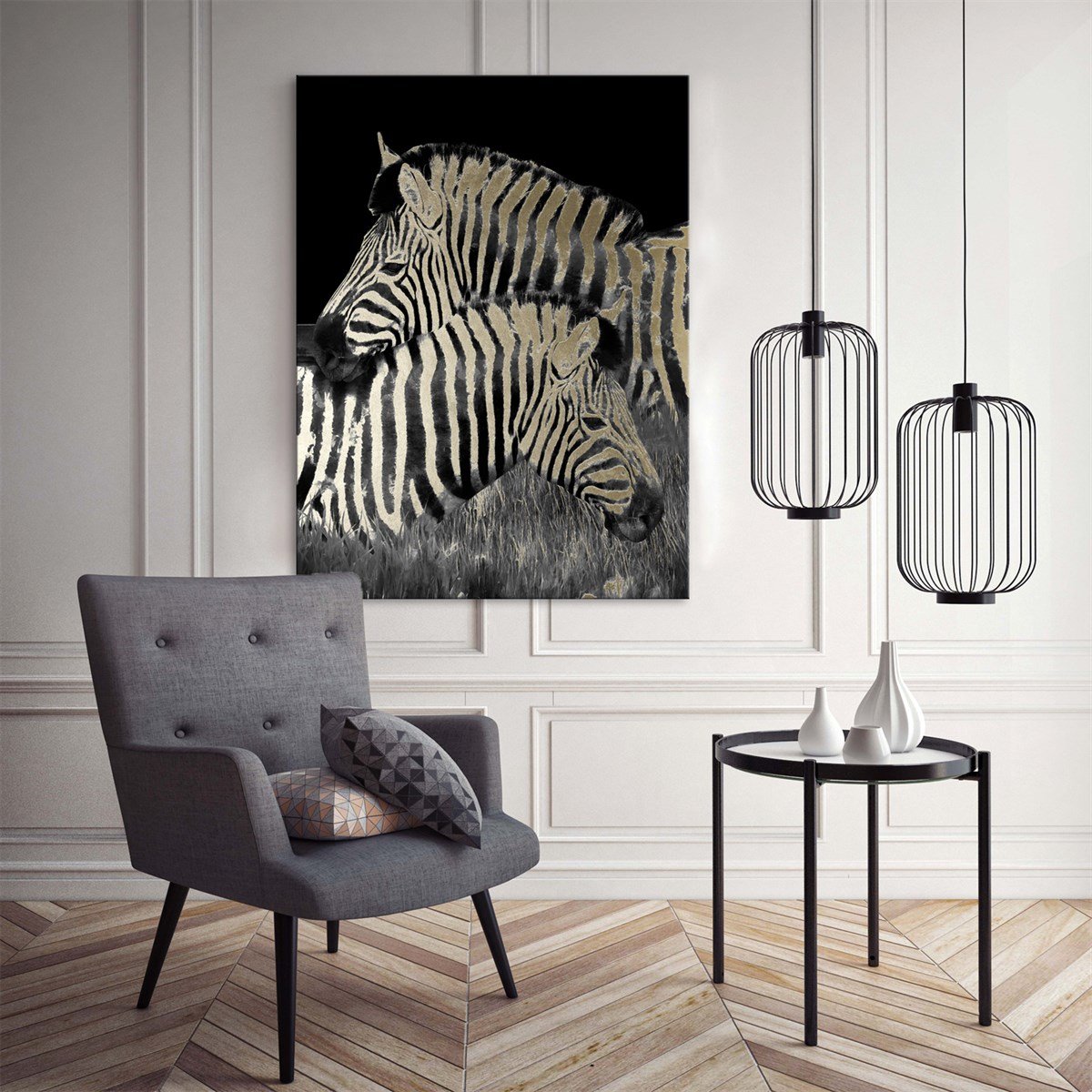 Zebra Serisi 6 - Büyük Boy Kanvas TabloBüyük Boy Kanvas TablolarTablolife.com