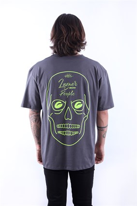 Füme Neon Lugner Head Oversize T-Shirt