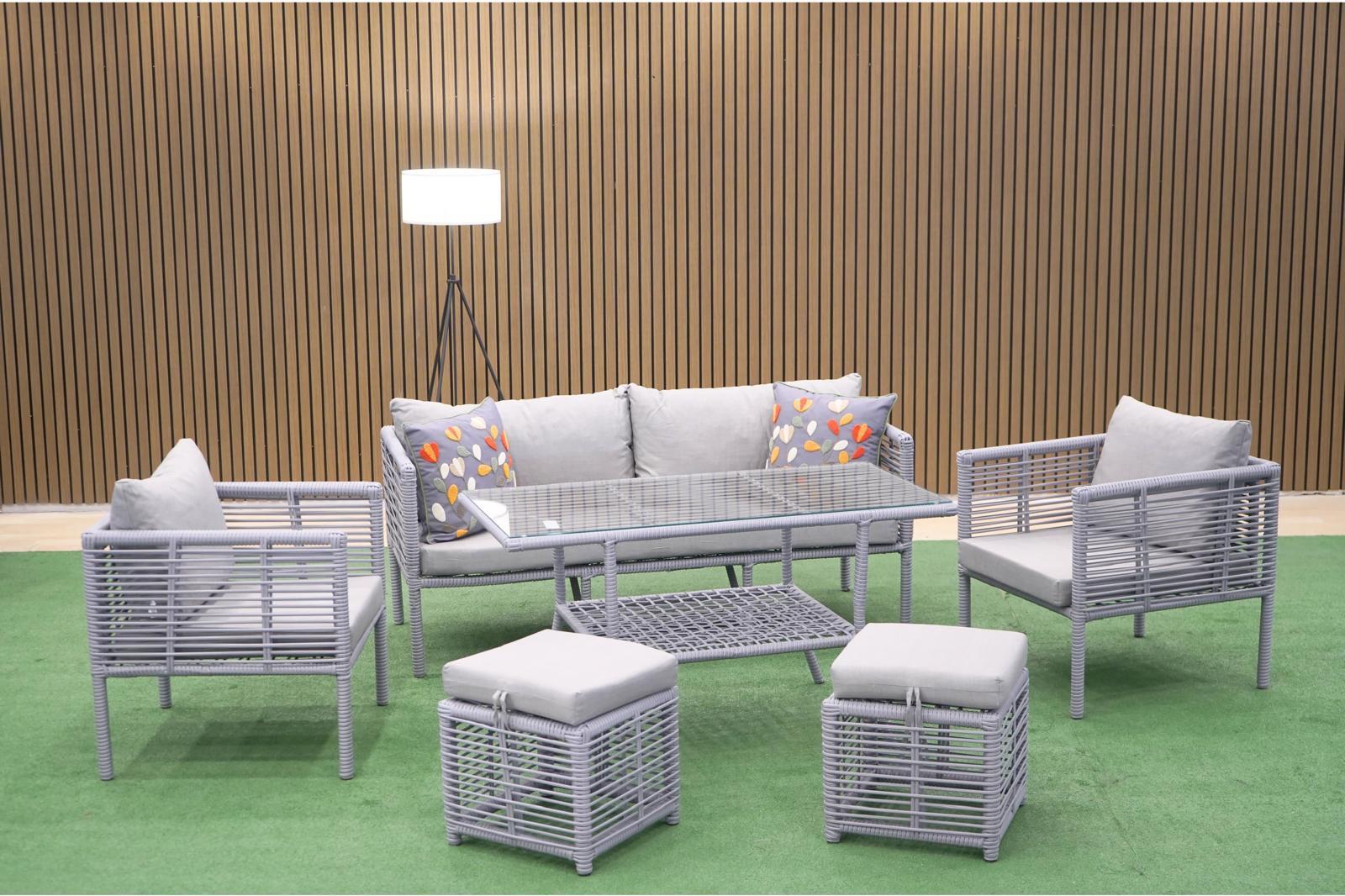 Vav Newyork Xl 3+1+1 Xl Oturma Grubu Açık Gri