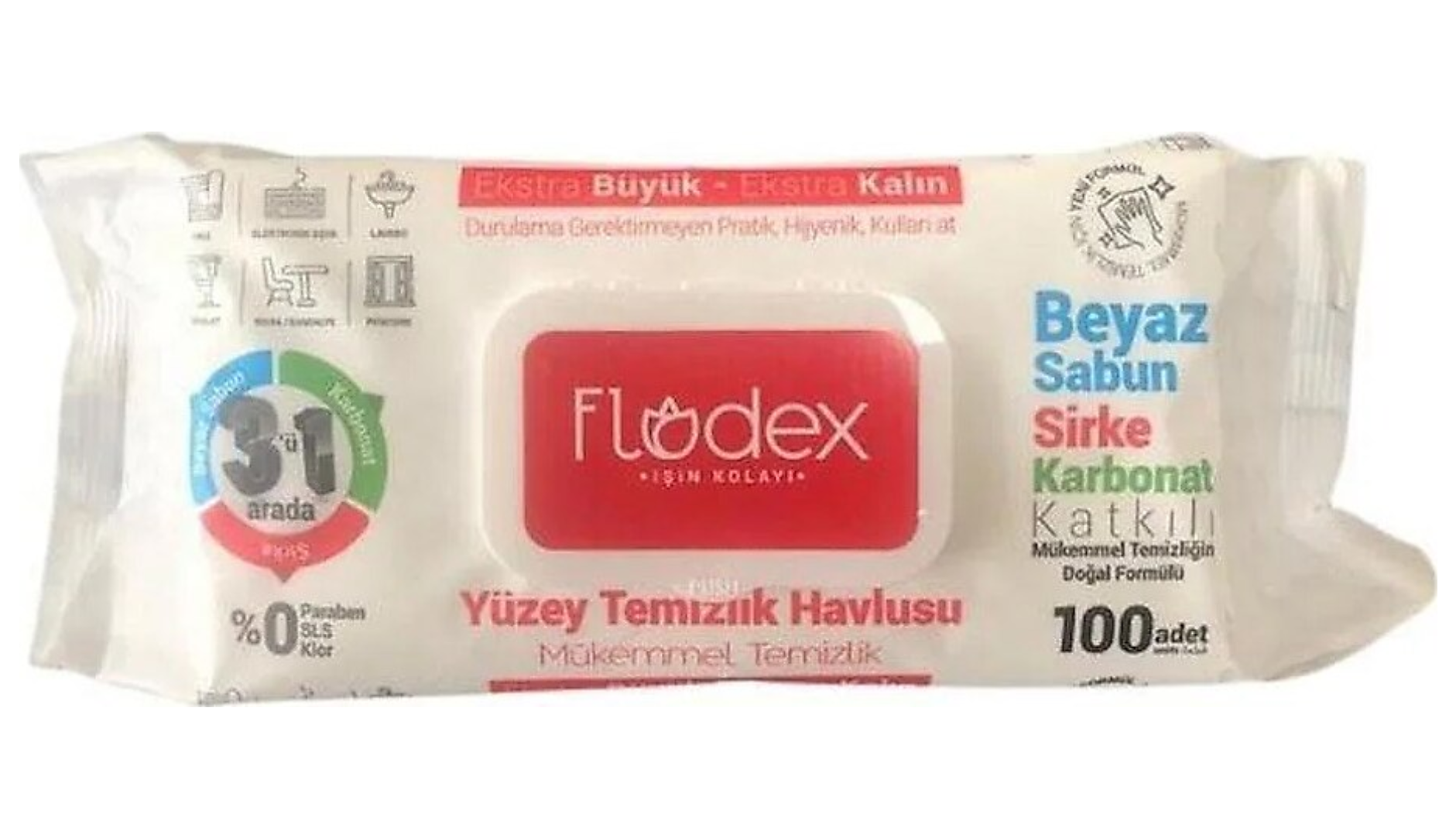Flodex Yüzey Temizlik Havlusu 100 Lü