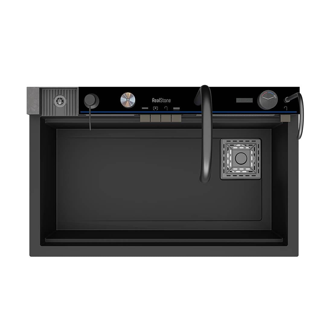 Realstone Vıktorıa Akıllı Granit Evye Antrasit