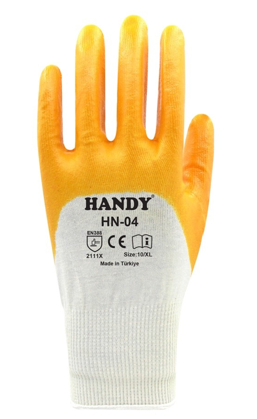 Handy Hn-04 Sarı Nitril Eldiven No:9