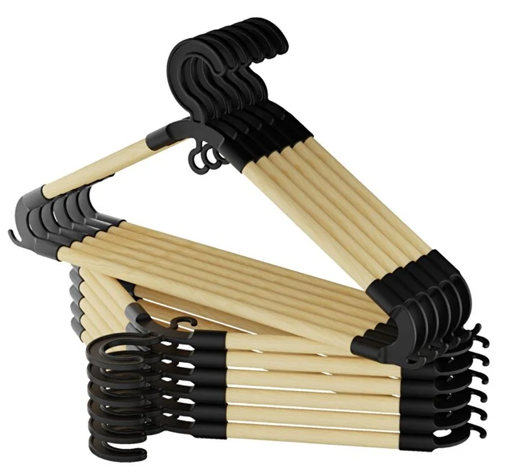 Seowood 4303 3 Lü Ahşap Askı Mix