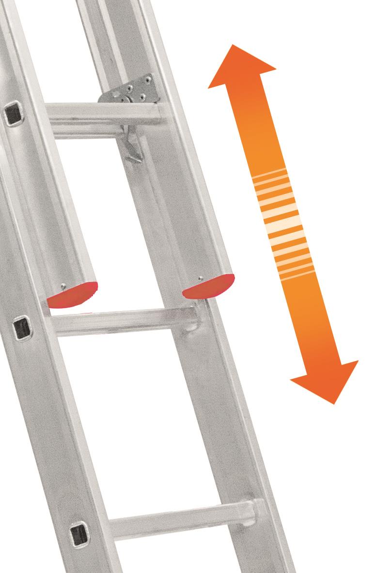 Elbe 3X3,5 10.5 Mt Alm Sürgülü Merdiven 3 Parça