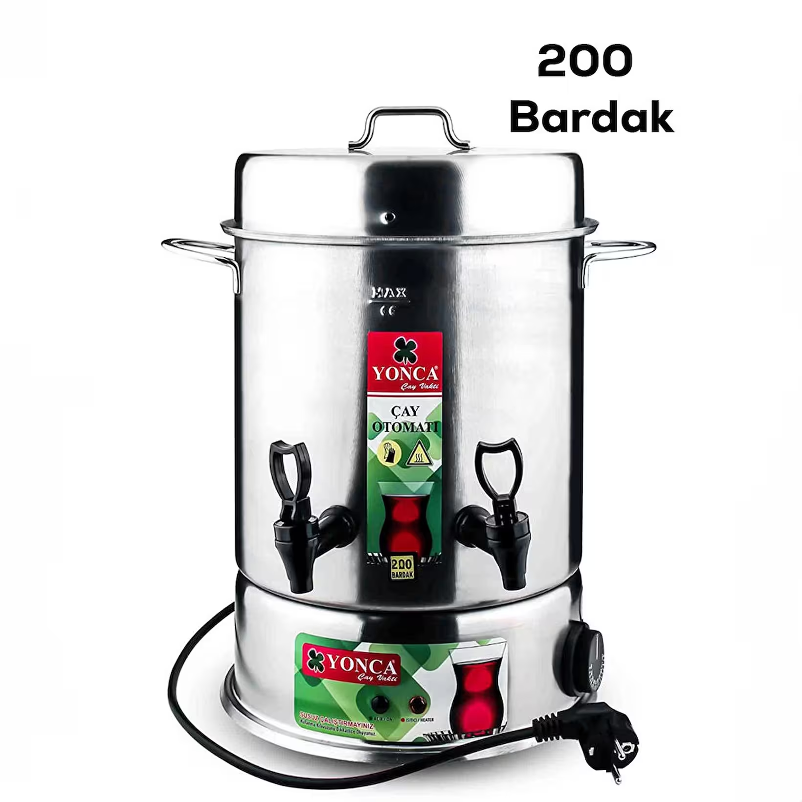 Yonca 200 Bardak Çay Otomatı Paslanmaz