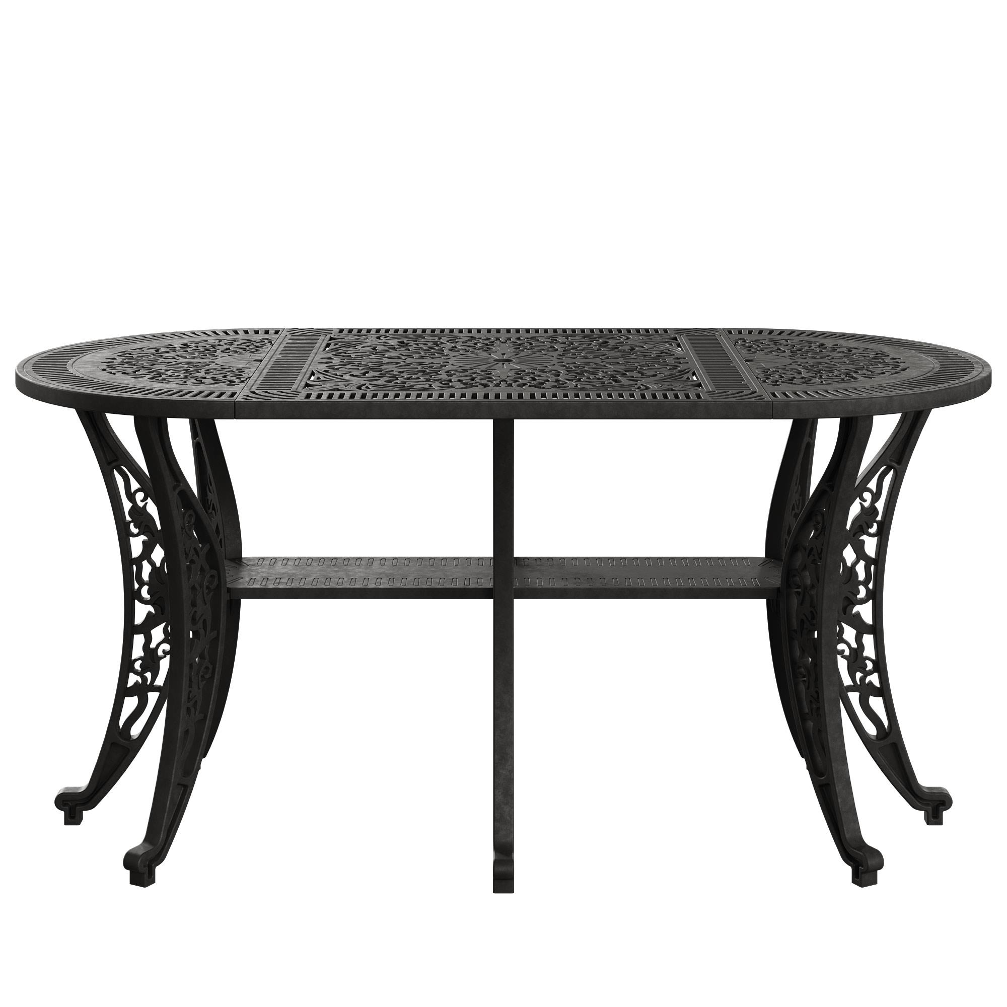 Ivf İstanbul Oval Masa Siyah