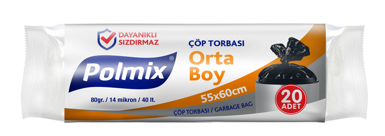 Polmix Çöp Torbası Orta Boy 55X60 Cm