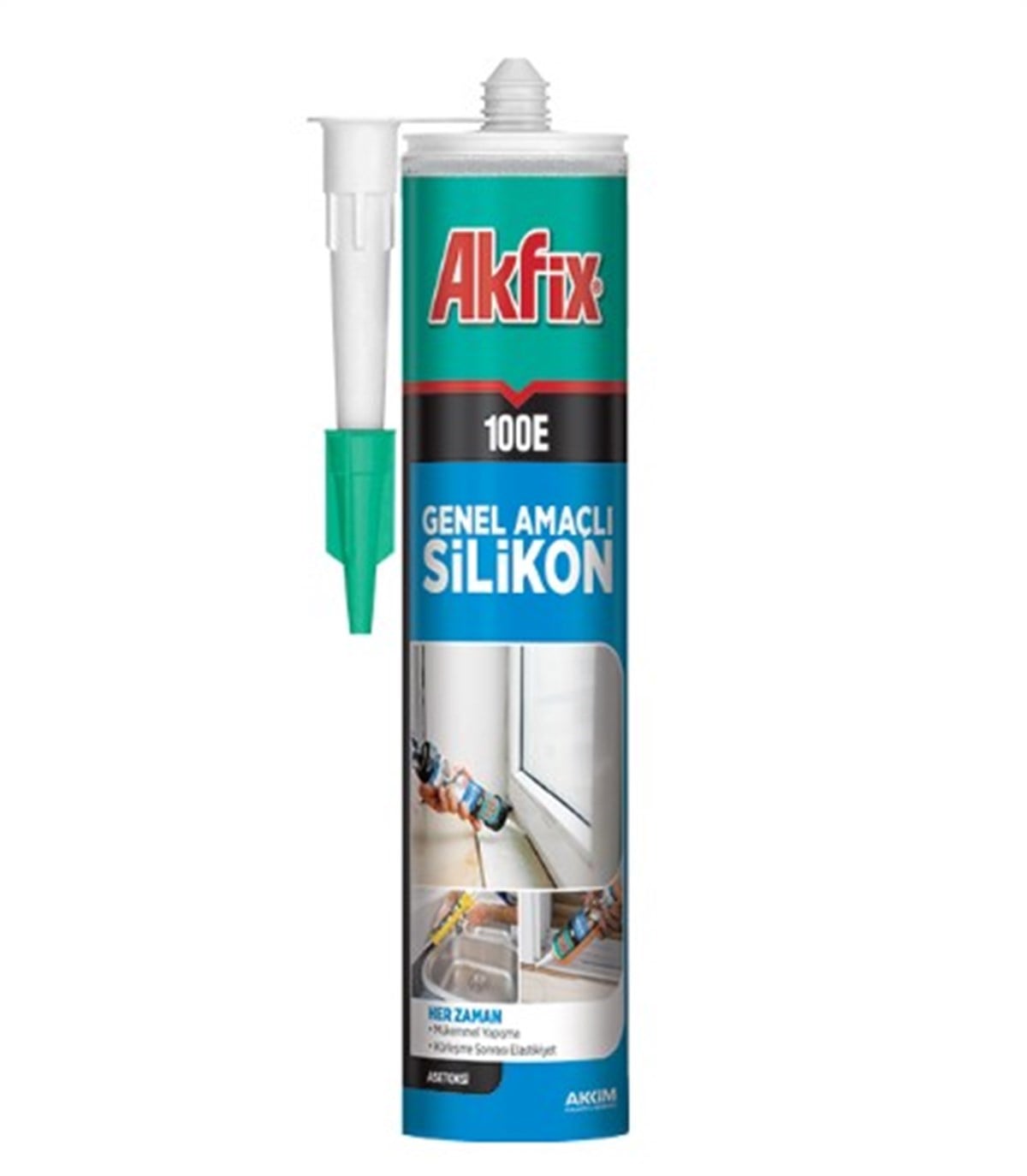 AKFİX 100E SİLİKON GRİ 280 ML