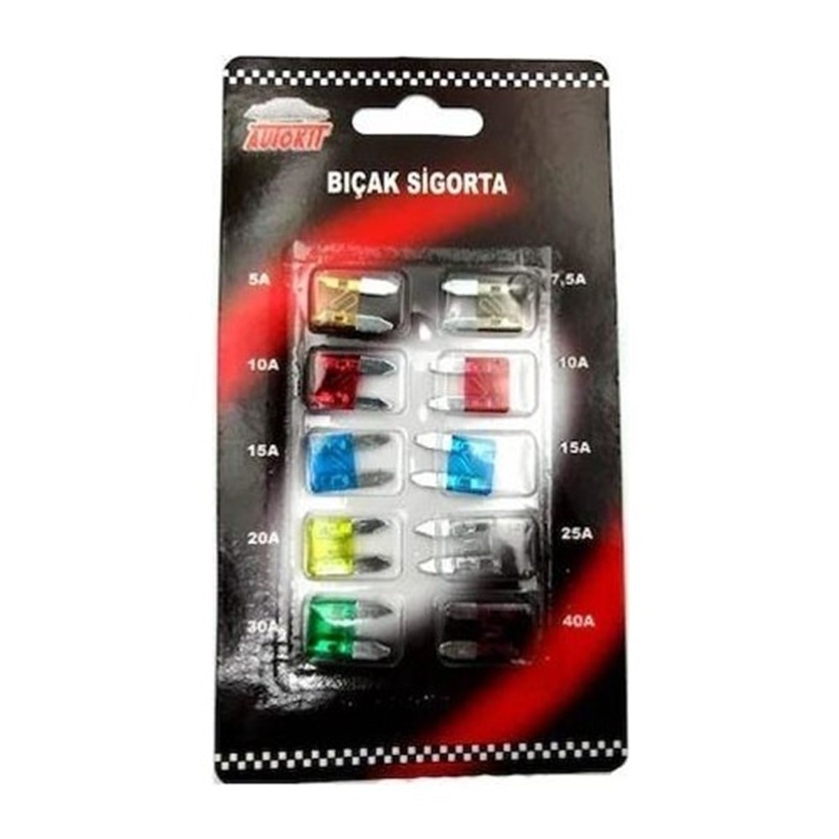 AUTOKIT BIÇAK SİGORTA 10 LU SET JAPON+NORMAL
