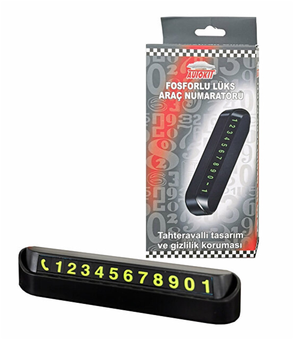 AUTOKIT FOSFORLU LUX ARAÇ NUMARATÖRÜ