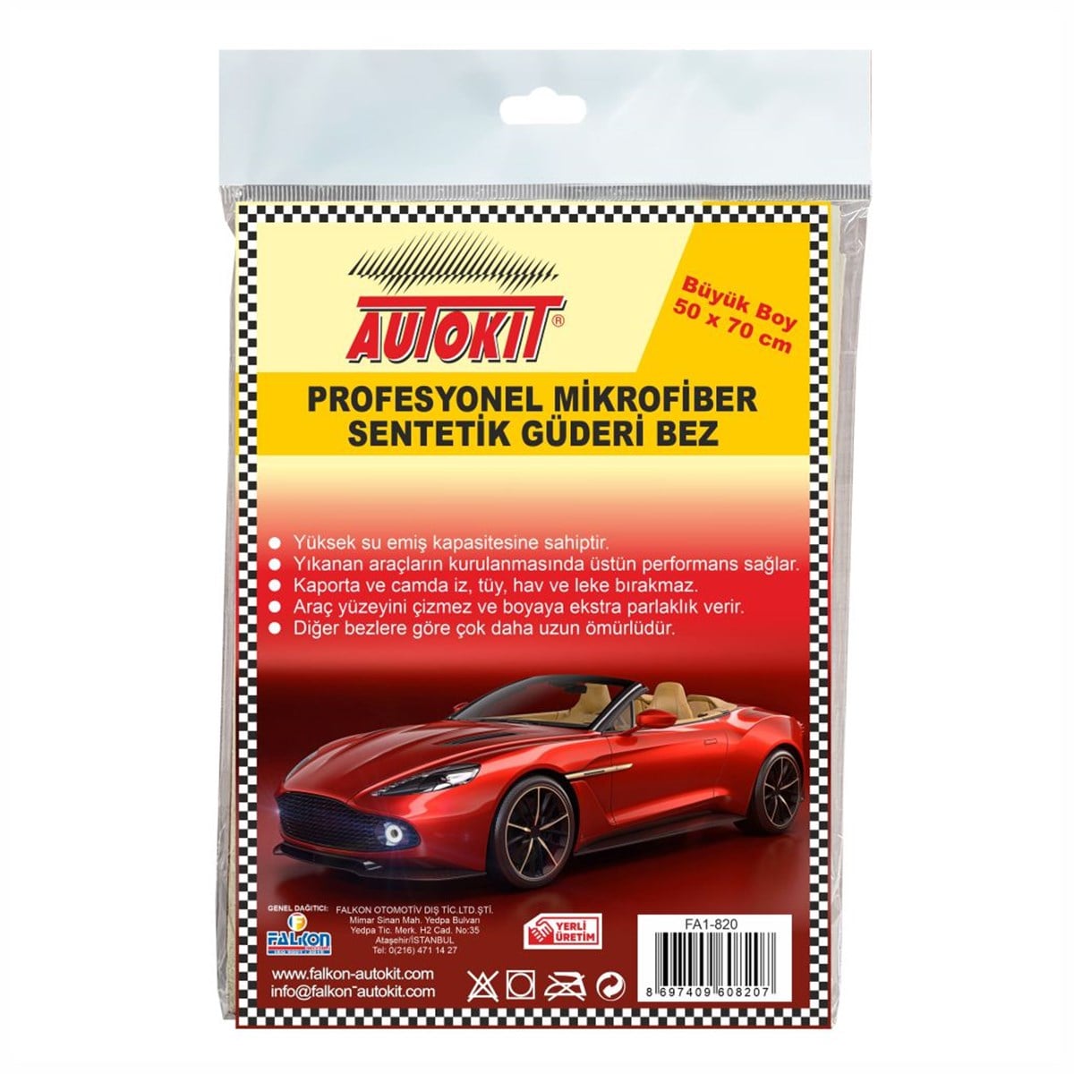 Autokit Sentetik Güderi Bez 50X70