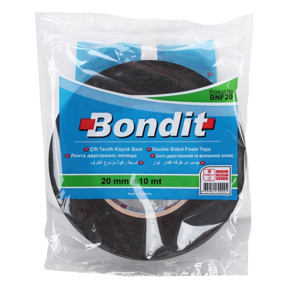 Bondit Çift Taraflı Köpük Bant 20Mmx10Mt