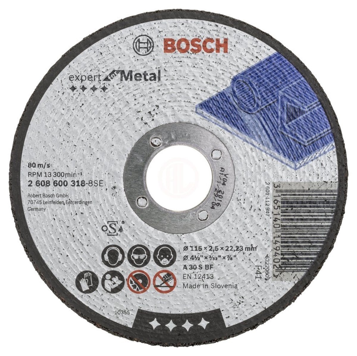 BOSCH METAL KESİCİ 115X2.5X22 MM