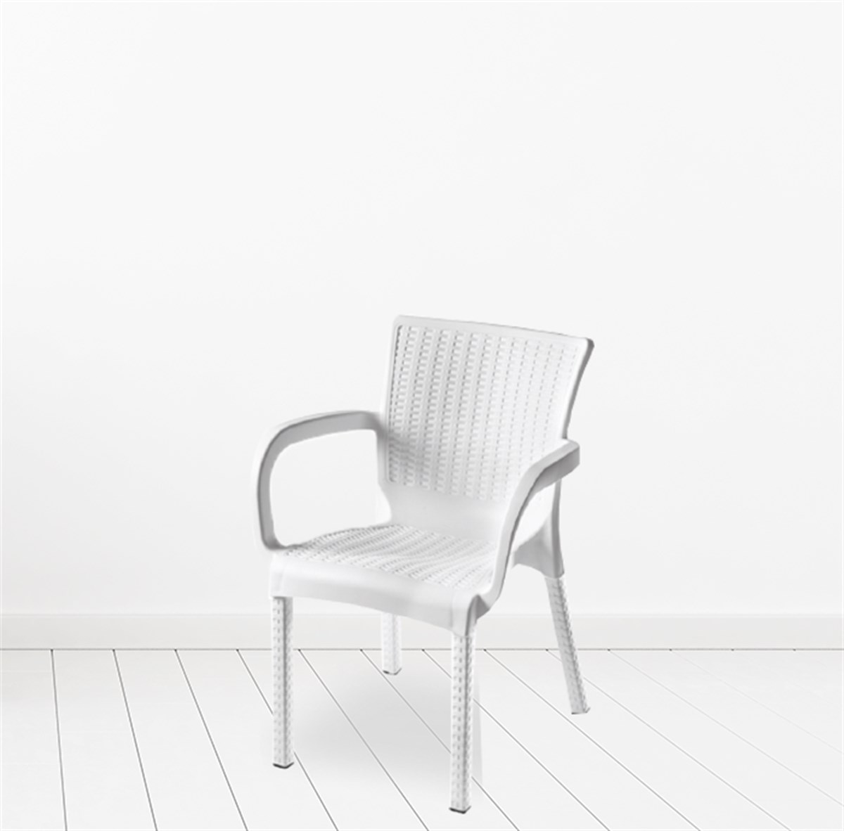 COMFORT TİME MAMBO RATTAN KOLTUK BEYAZ