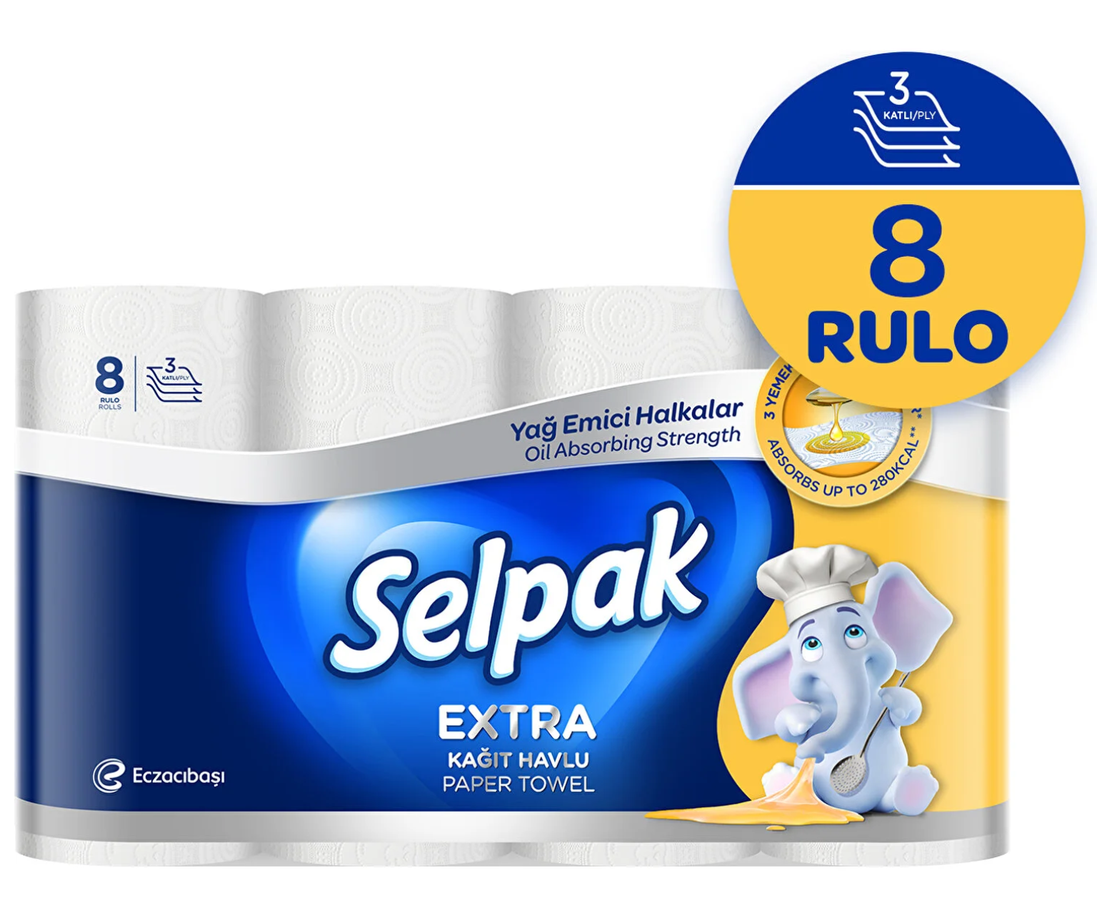 Selpak Extra Rulo Kağıt Havlu 8 Li