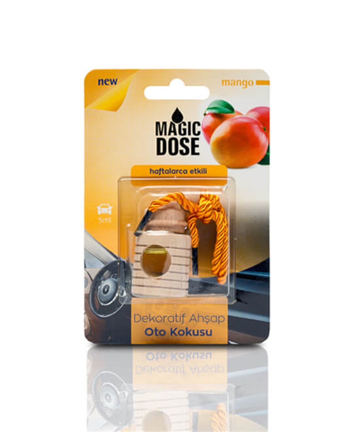 DEKORATİF AHŞAP AYNA SÜSÜ KOKULU MANGO