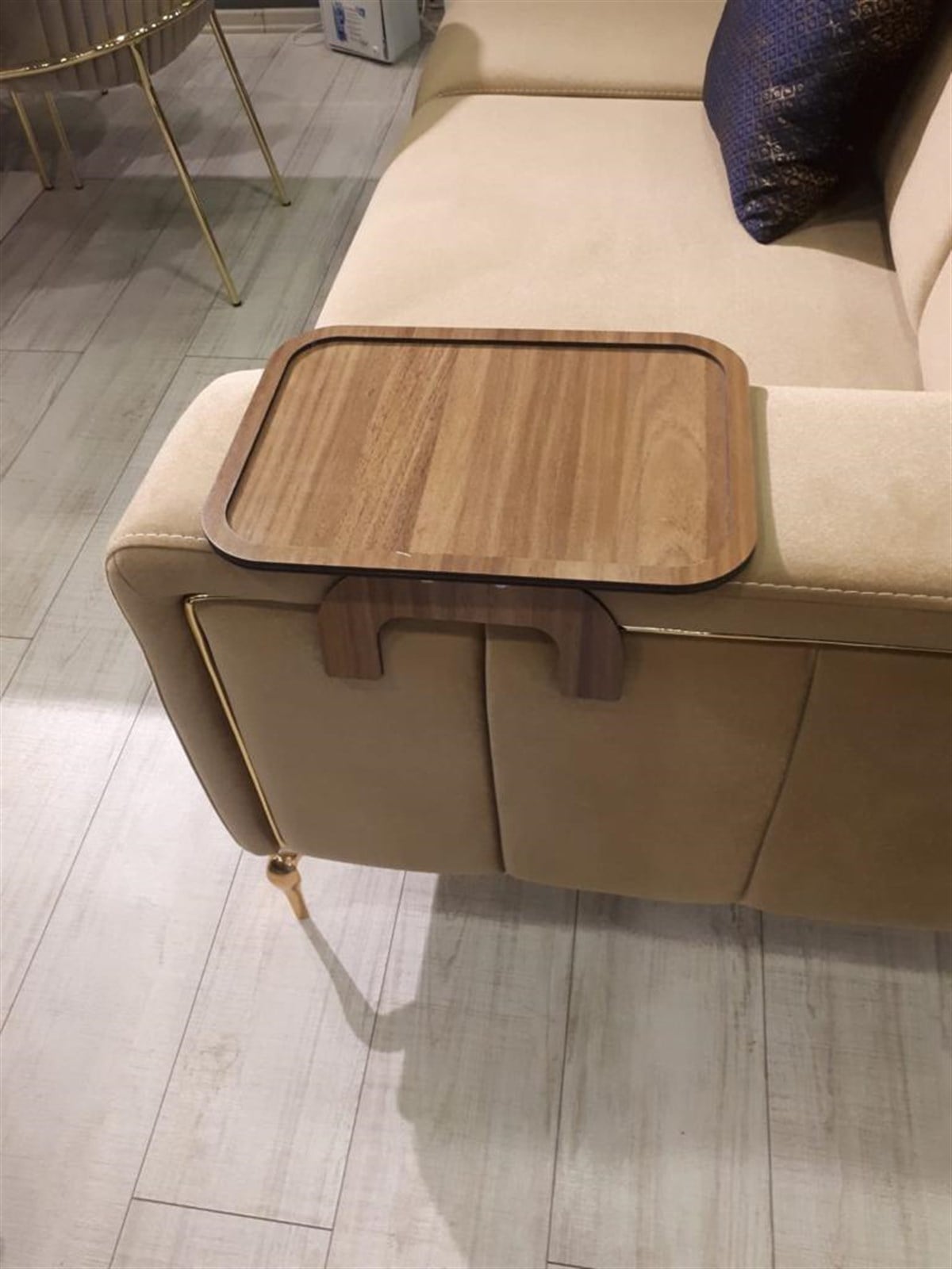 Dikdörtgen Kanepe Kenarı Sehpa 25x35cm