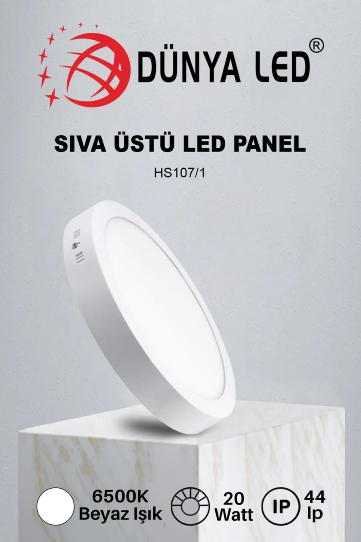 Dünya Sıva Üstü Led Panel 6500K