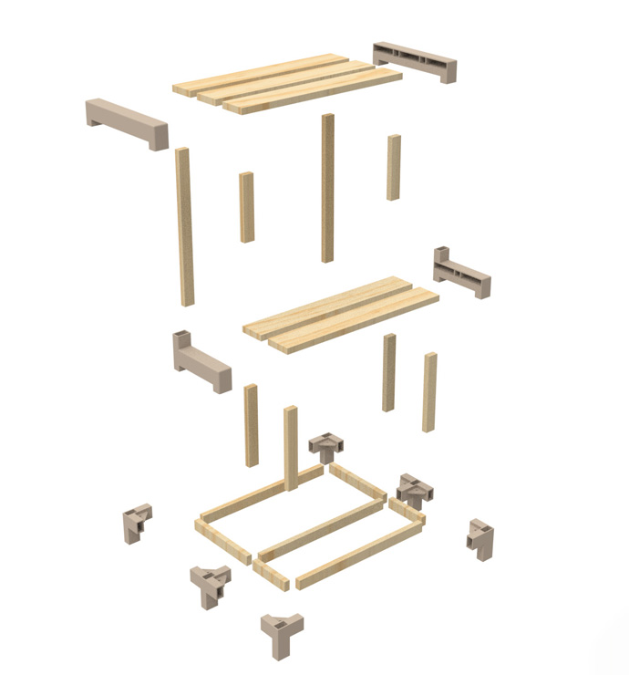 Fixwood Fix-2027 Ahşap Basamak