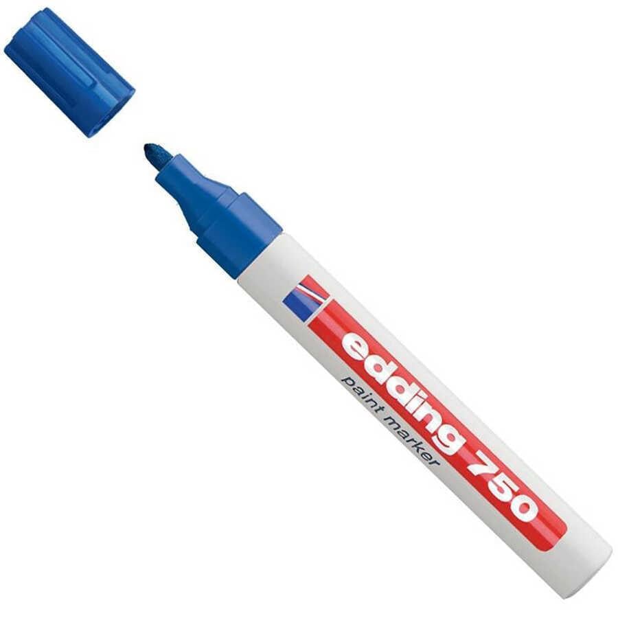 Edding 750 Tam Örtücü Mavi Boya Kalemi 2-4Mm