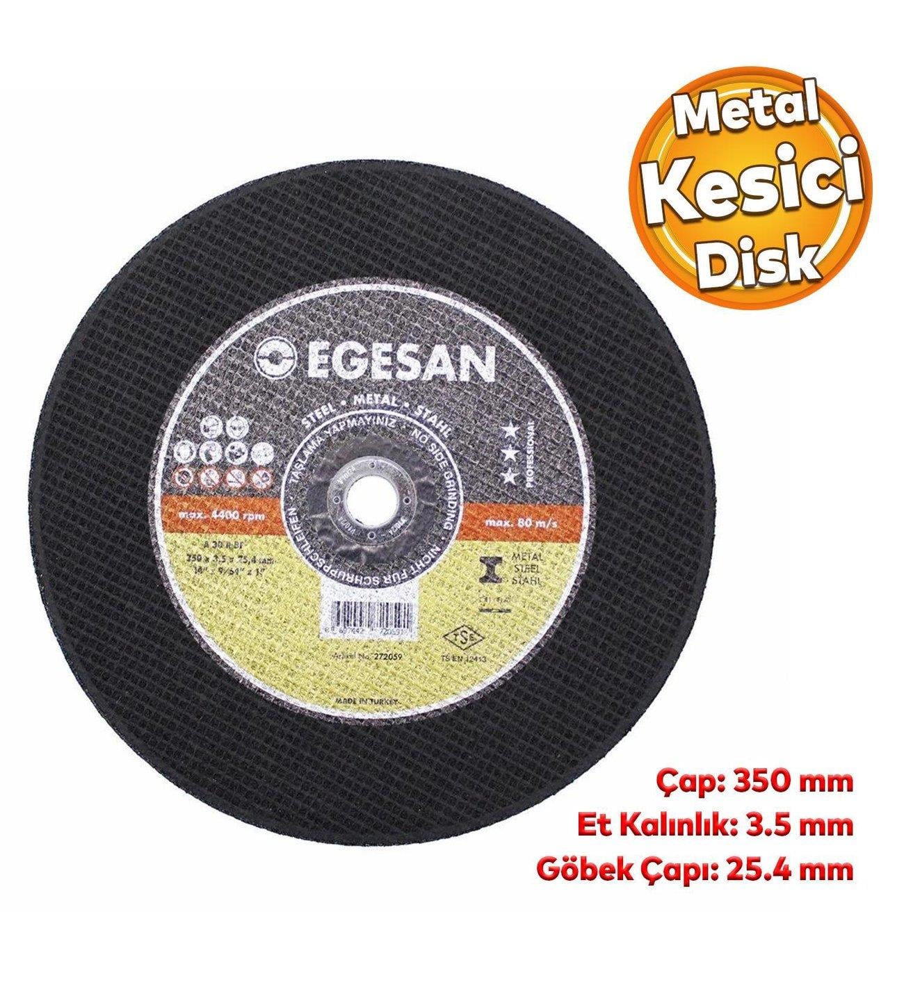 Egesan Metal Kesici 350X3,5X30 Mm