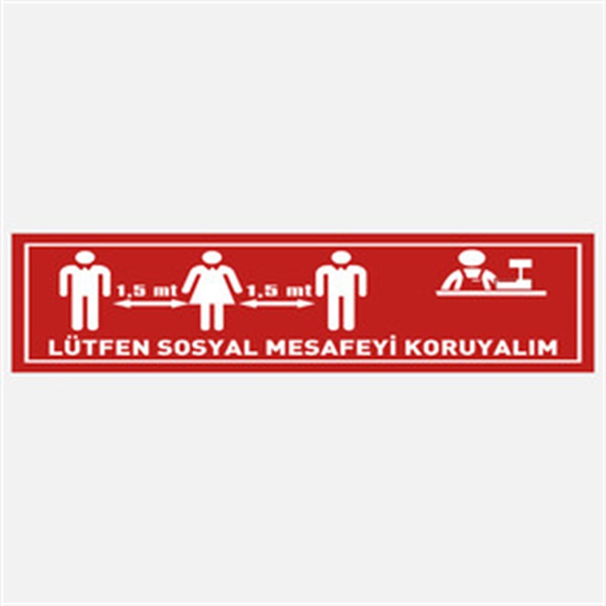 EKSTRAFİX 16x70cm UYARI YER STİCER-1 Q