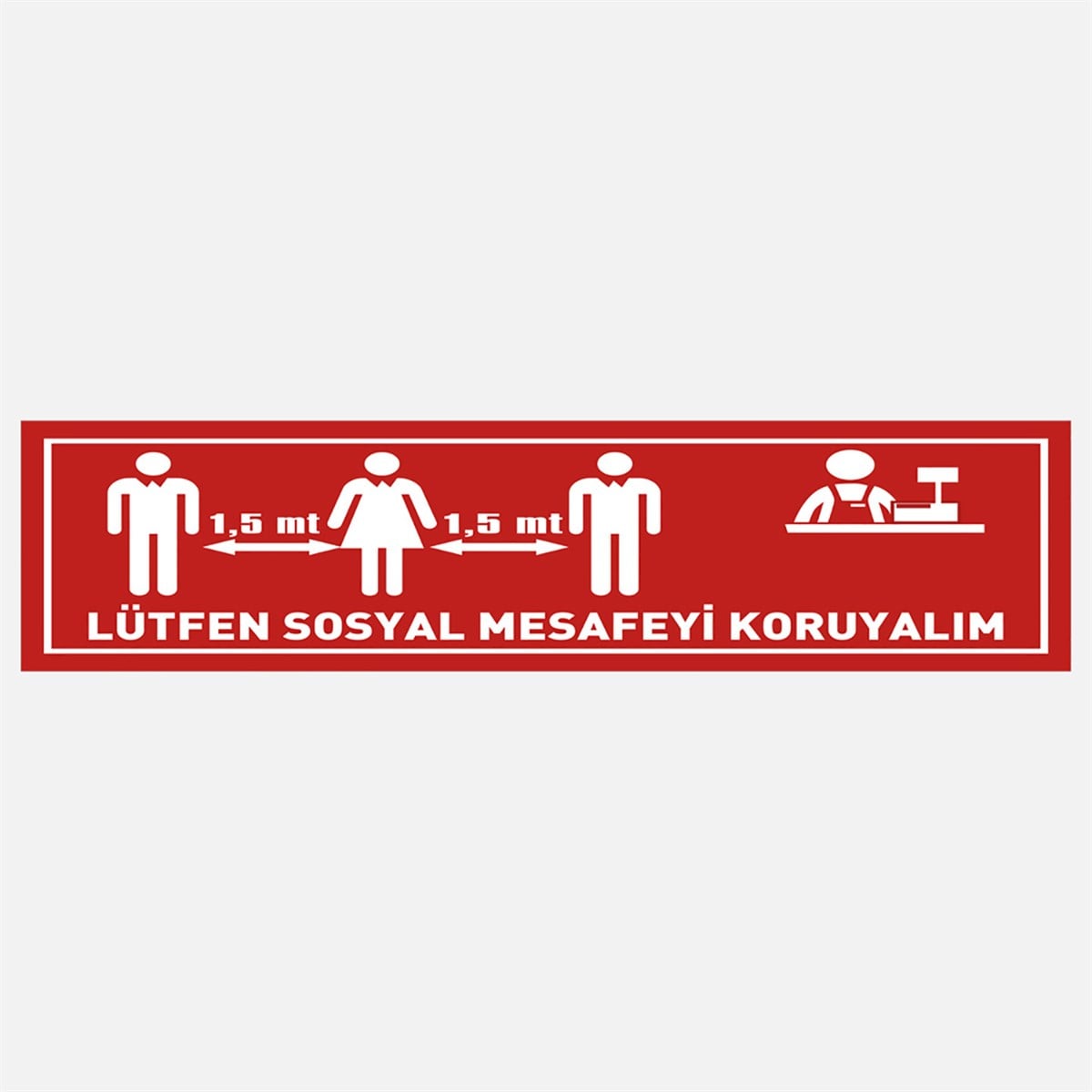 EKSTRAFİX 16x70cm UYARI YER STİCER-3 Q
