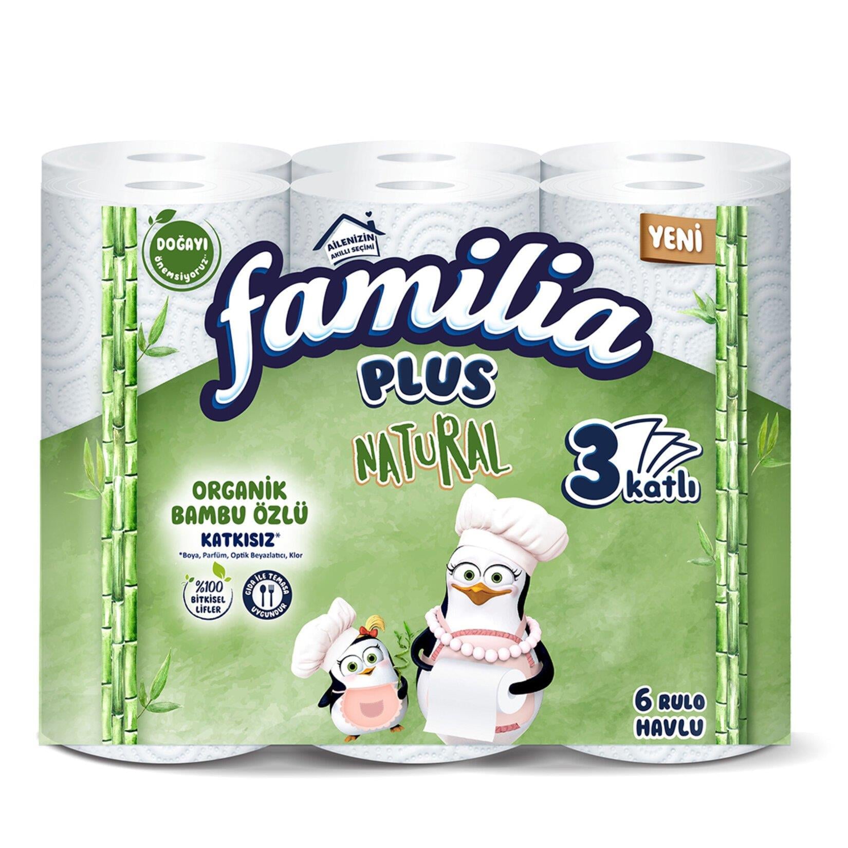 Familla Plusnat Penguen Havlu 6 Lı