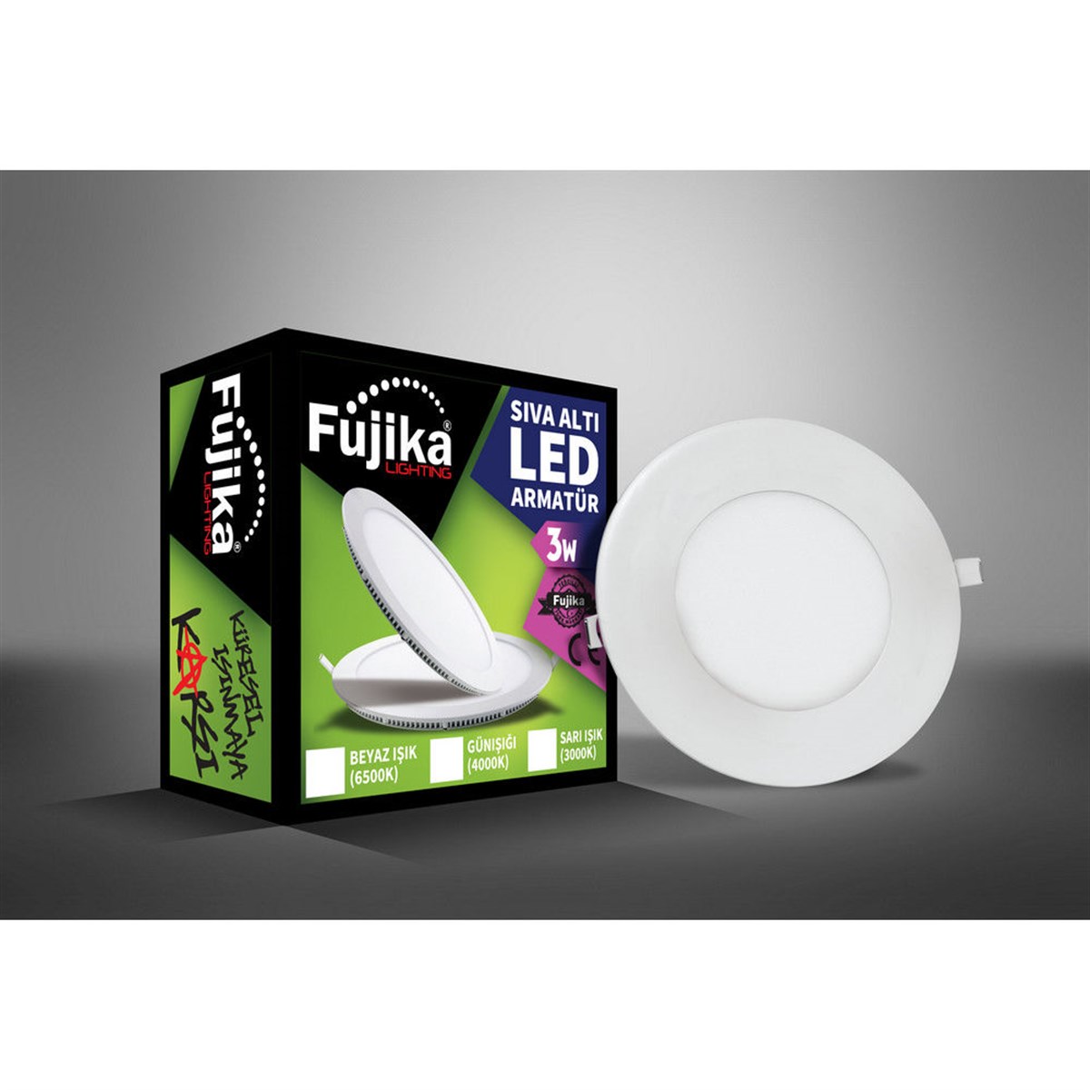 FUJİKA PANEL LED ARMATÜR 3W BEYAZ