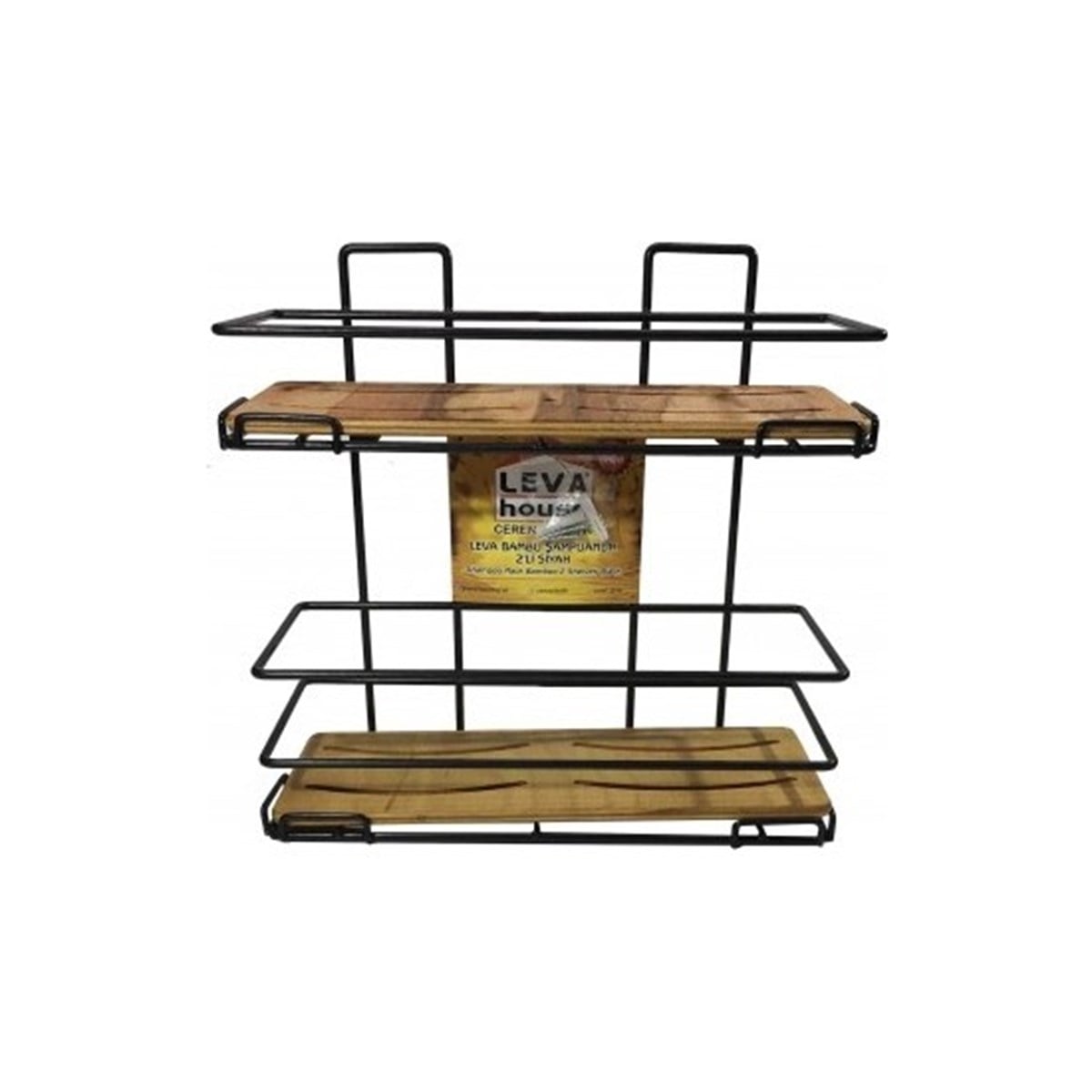 LEVA 2 Lİ ŞAMPUANLIK SİYAH