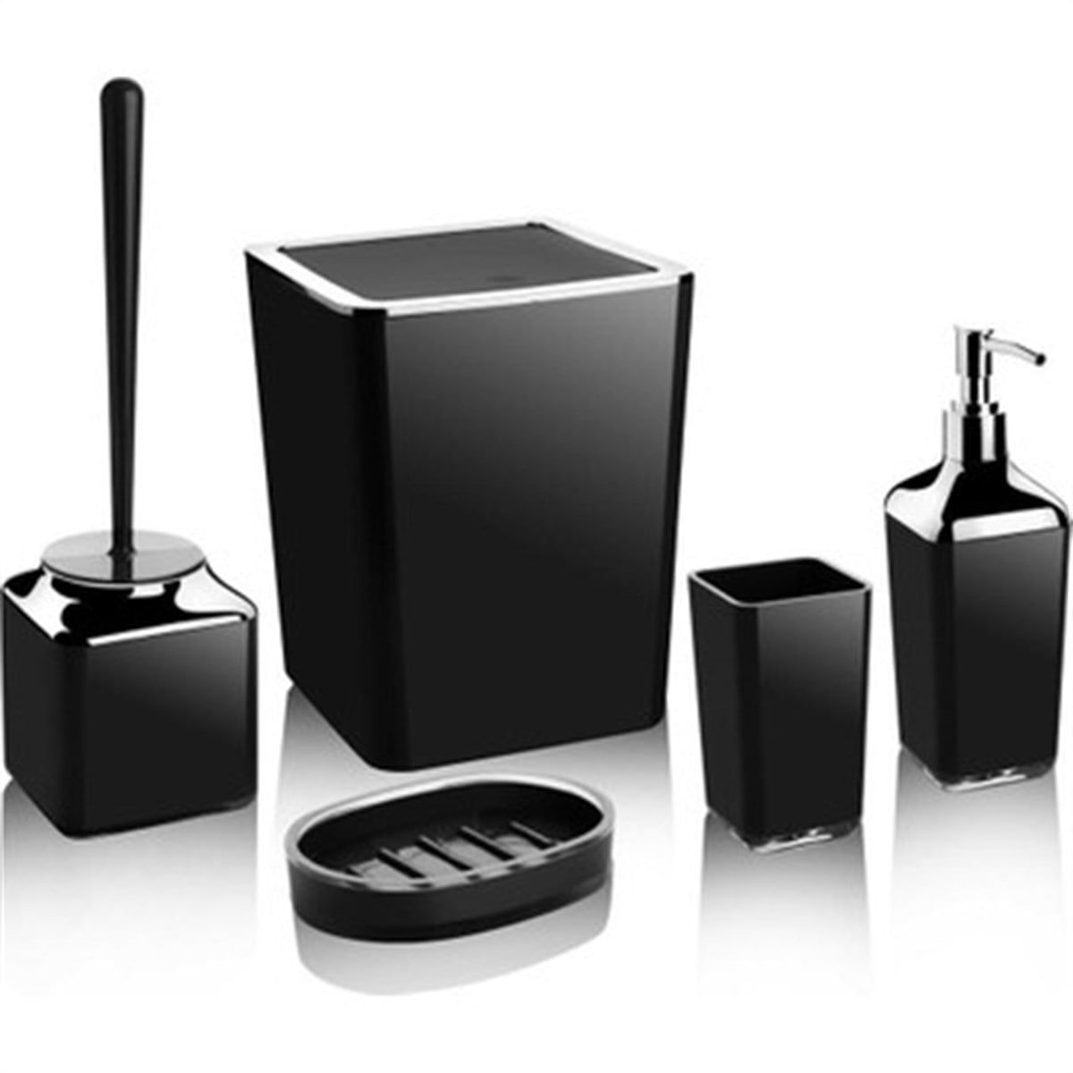 LOSSA KARE BANYO SETİ 5 Lİ ÇİFT RENK
