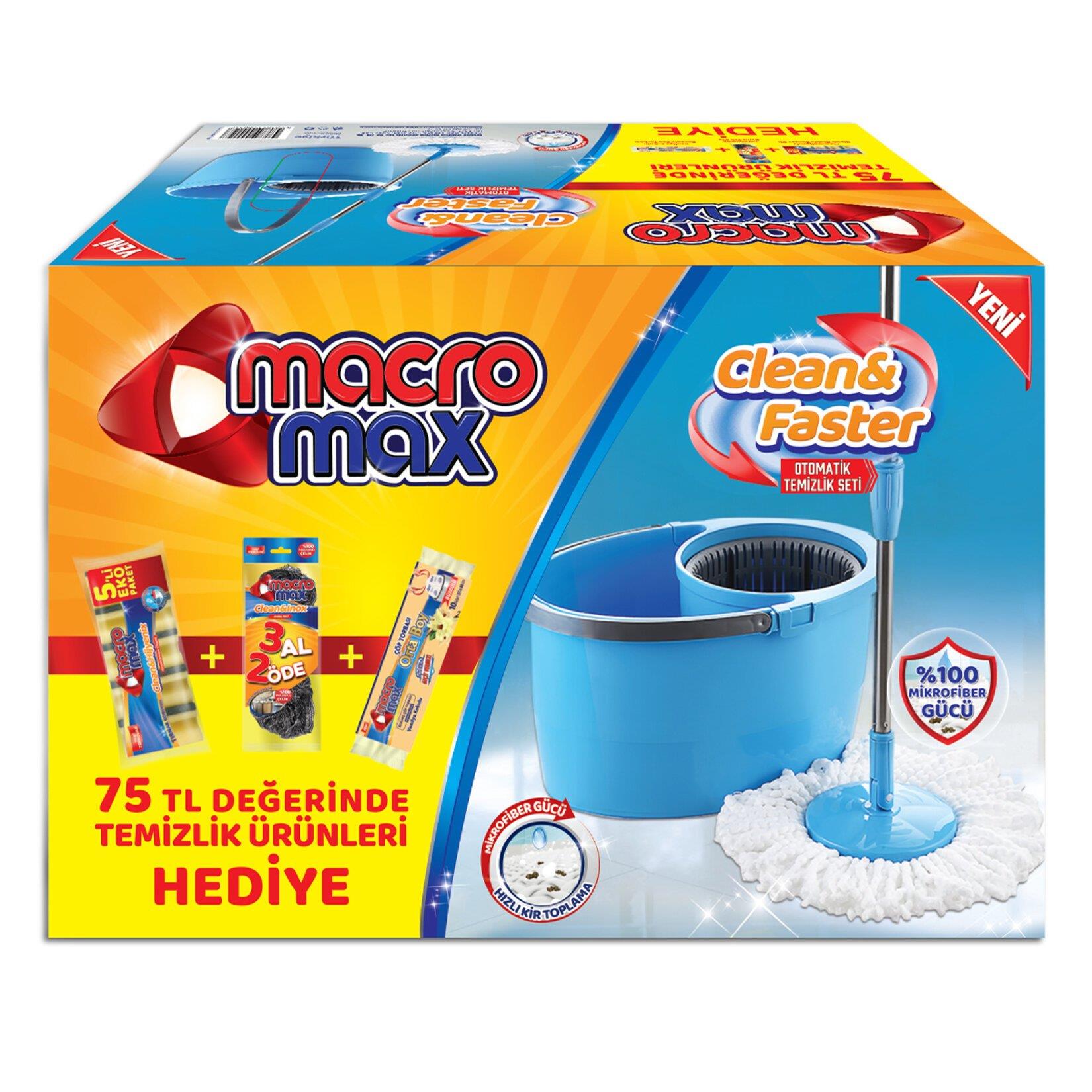 Macromax Clean Faster Temizlik Seti Hediyeli