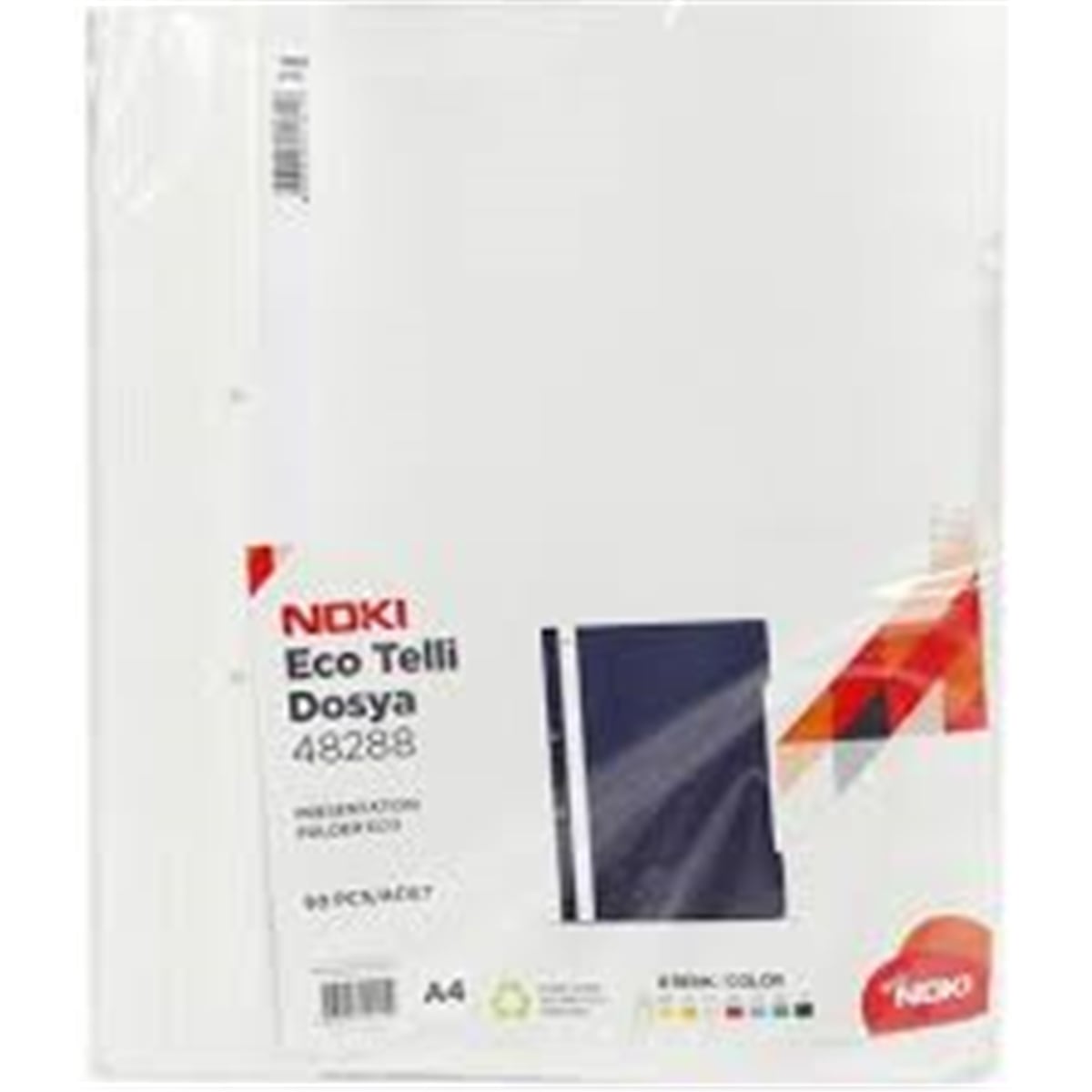 NOKİ ECO TELLİ DOSYA BEYAZ 50Lİ