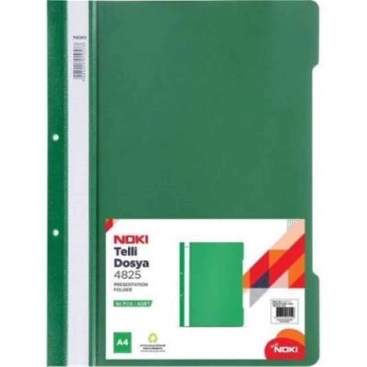 NOKİ ECO TELLİ DOSYA YEŞİL 50Lİ