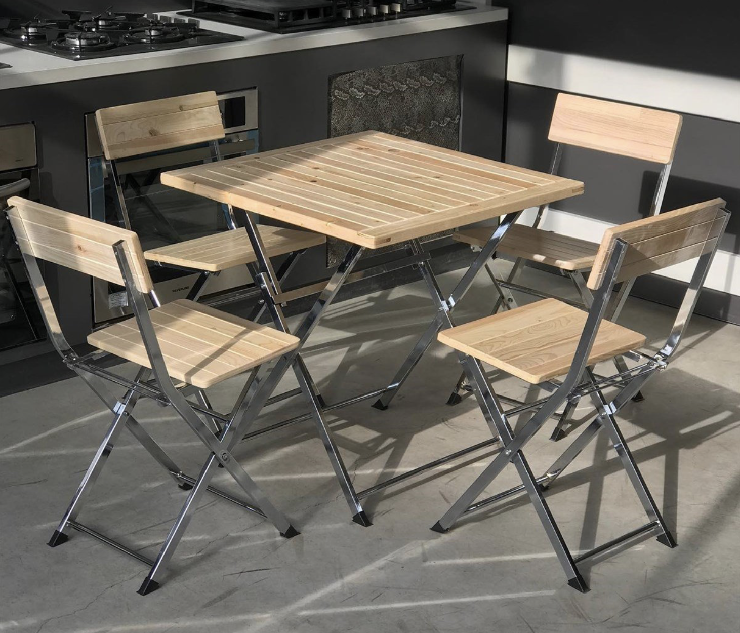 Palermo 60X100 Class Katlanır Mebran Masa Seti