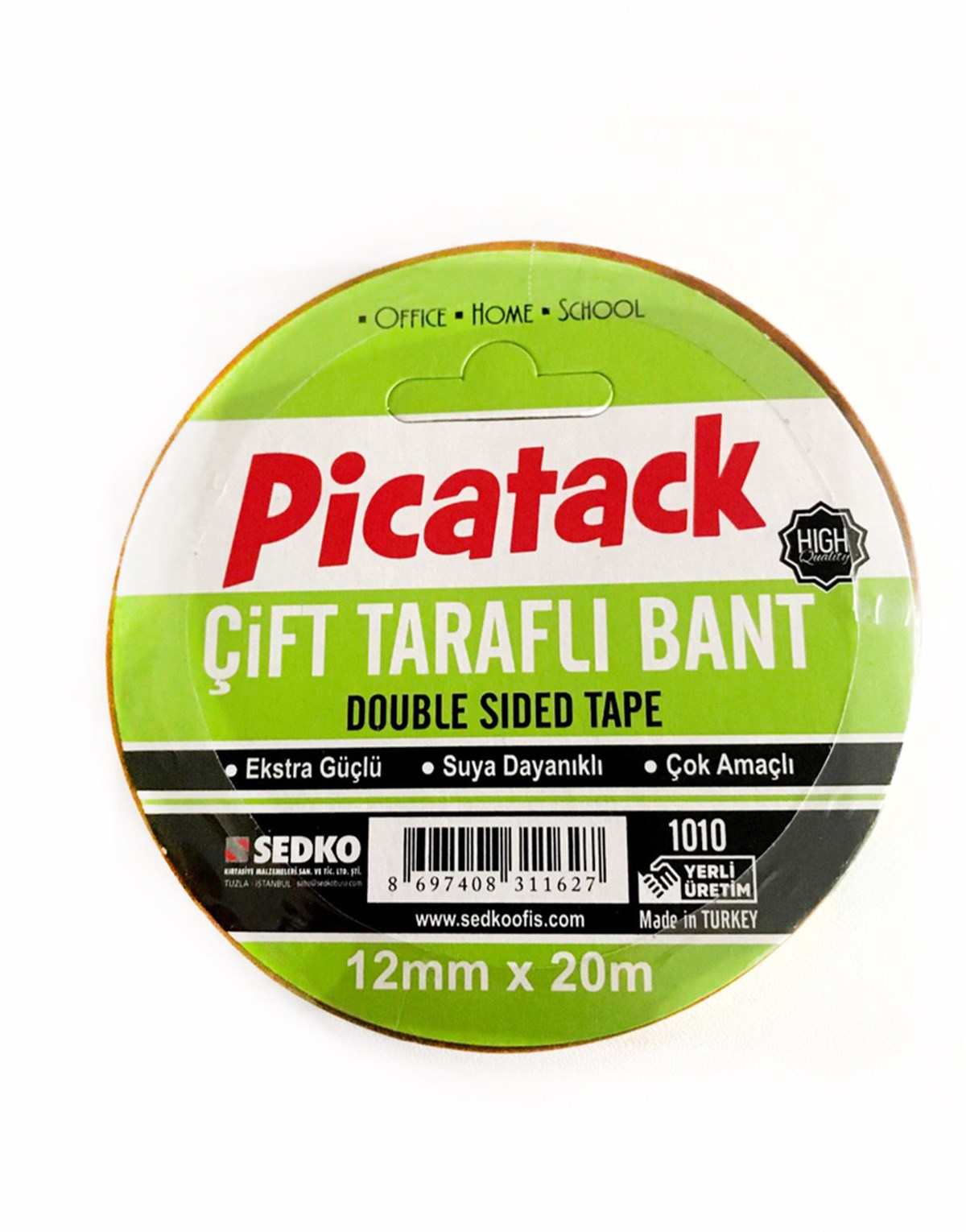 PİCATACK ÇİFT TARAFLI BANT 12X20 MT