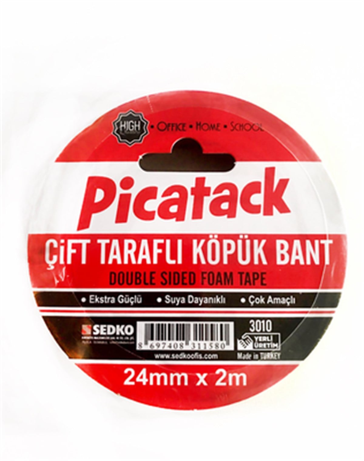 PİCATACK ÇİFT TARAFLI KÖPÜK BANT 24X2 MT