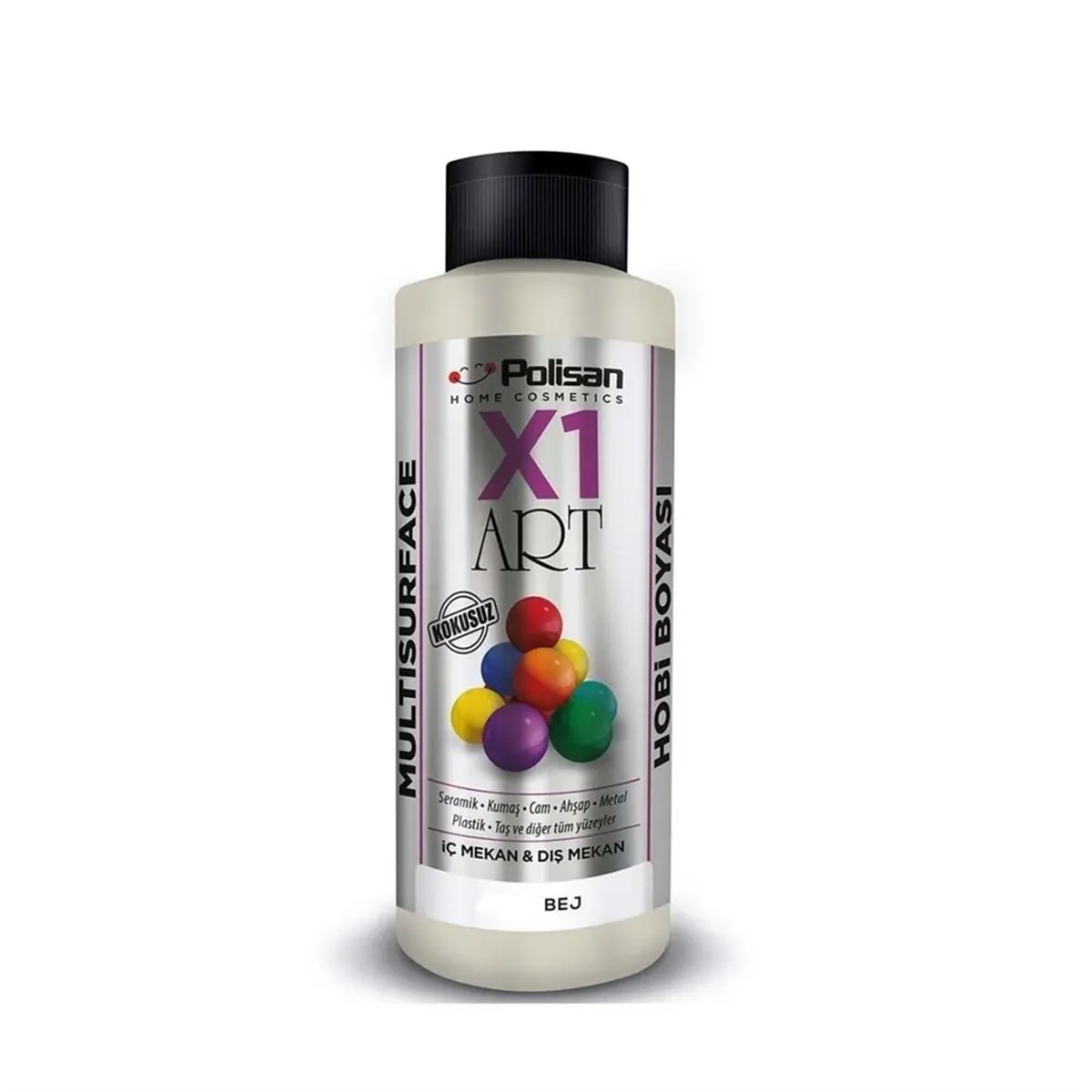POLİSAN X1 ART VERNİKLİ BOYA BEJ 120 ML