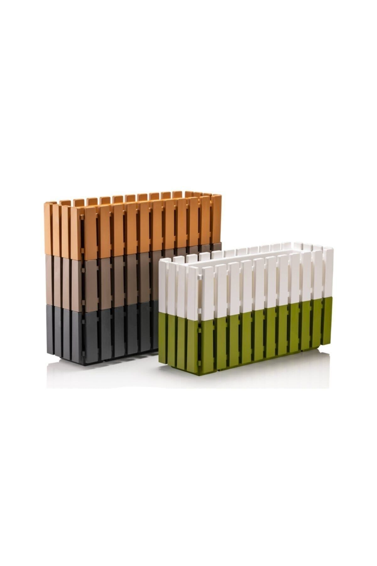 POLİWORK AKASYA 60CM BALKON SAKSI KÖŞELİ