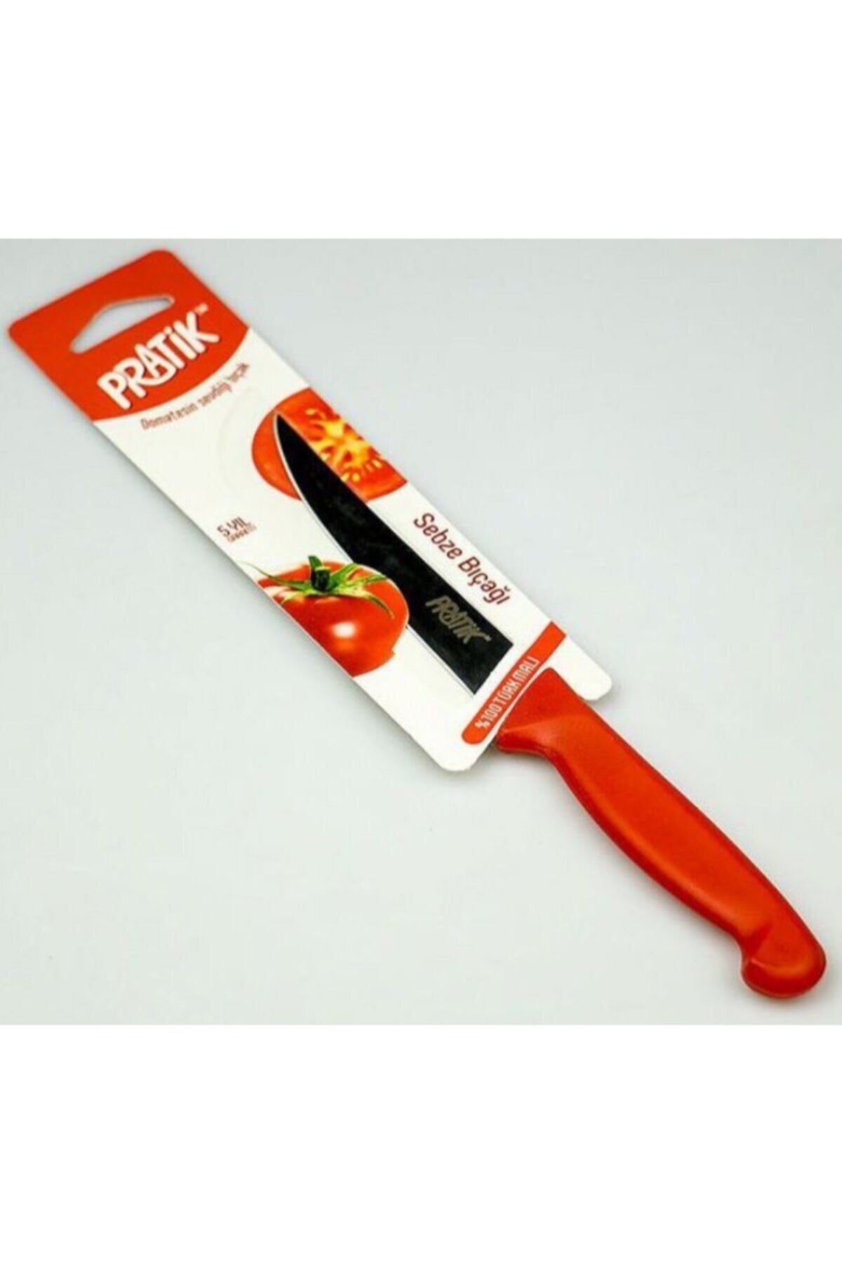 Pratik Plastik Sap Dişili Sebze Bıçağı 12Cm