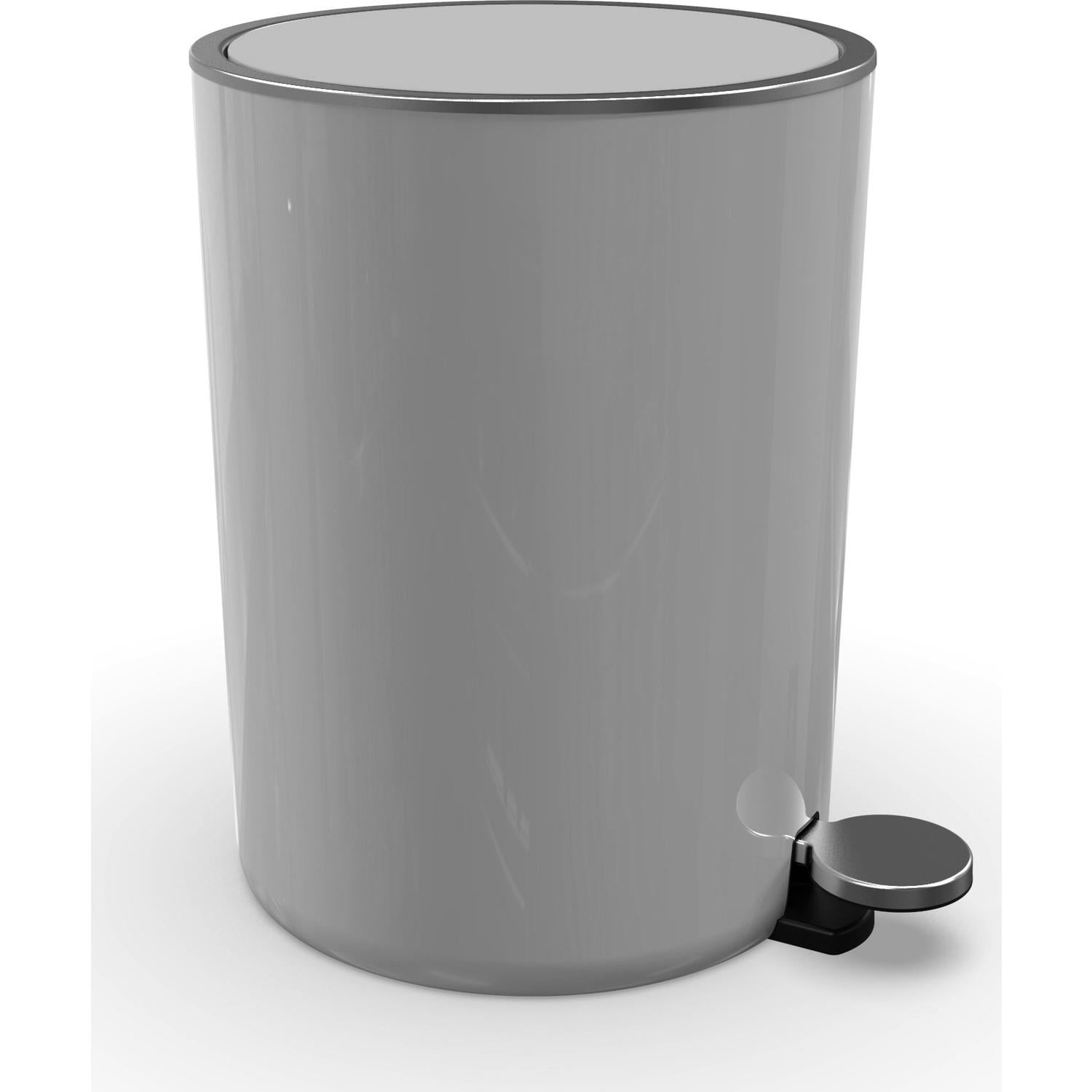 Prima Nova Lenox Pedallı Çöp Kovası Gri 5 Lt