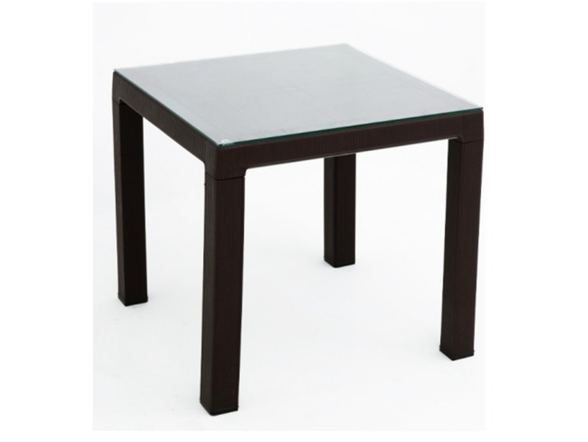 SAĞLAM 224-A ELİT RATTAN 90X90 MASA CAMLI