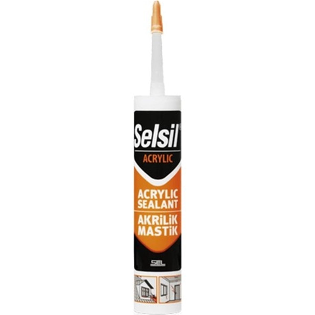 SELSİL AKRİLİK MASTİK BEYAZ 500 GR
