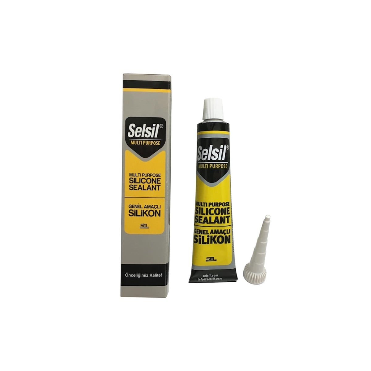SELSİL GENEL AMAÇLI TÜP SİLİKON 50 ML ŞEFFAF