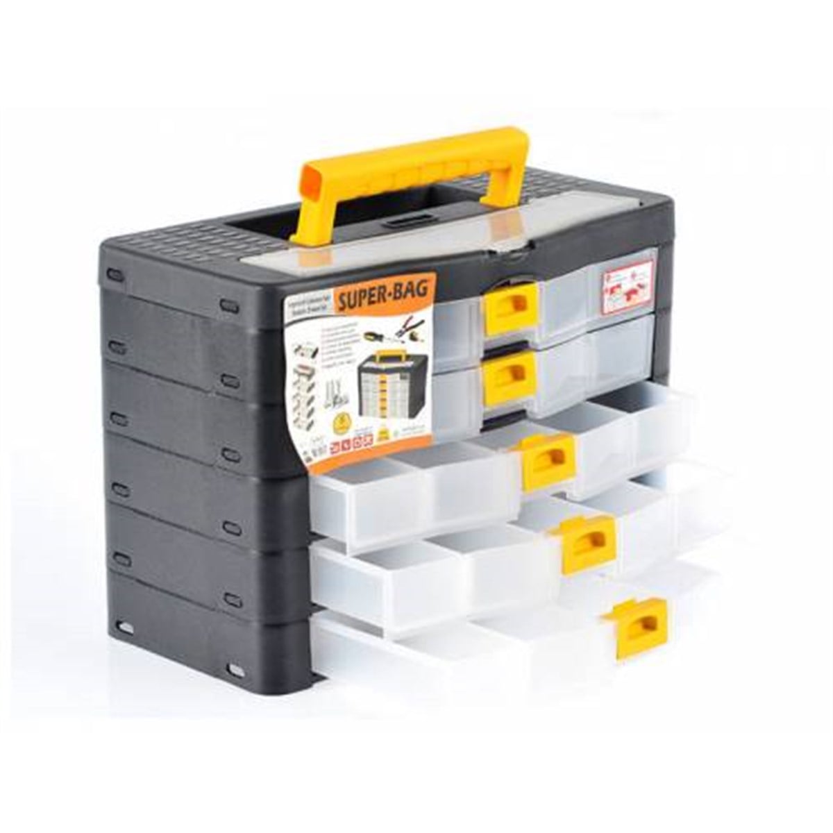SUPER-BAG 2071 5 Lİ ORGANİZERLİ ÇEKMECE KUTU