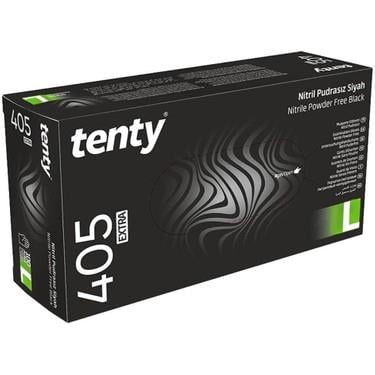 Tenty 405 Extra Pudrasız Nitril Eldiven   Siyah