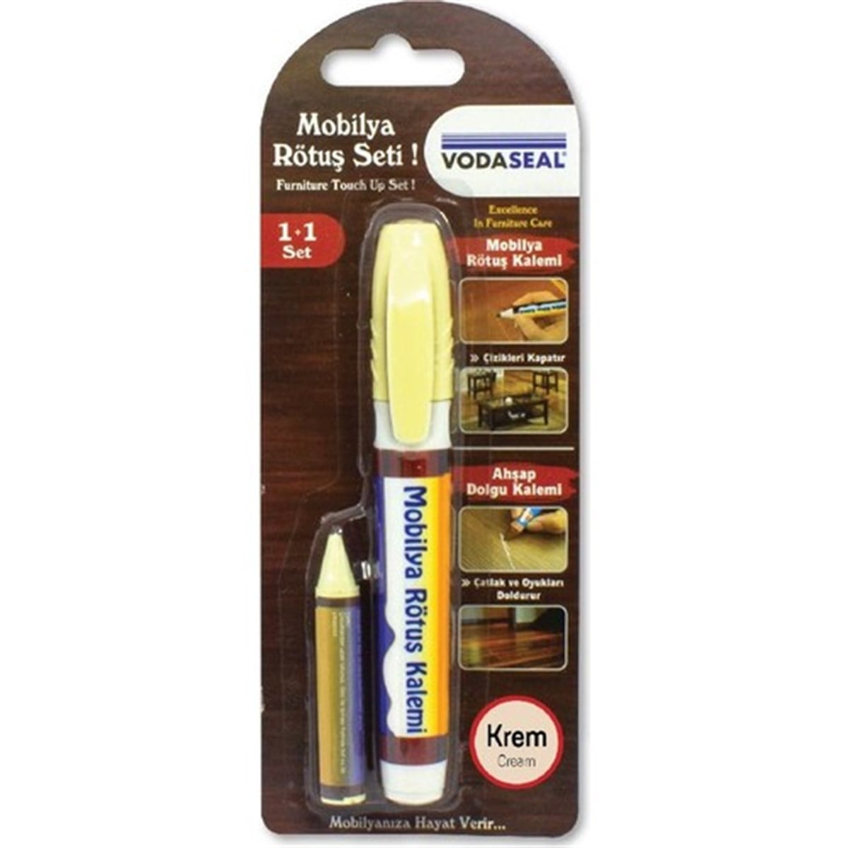 VODASEAL MOBİLYA RÖTUŞ SETİ KREM